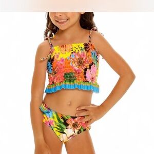 Agua Bendita Multicolor Floral Bikini